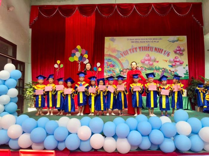 Khuôn viên xanh mát của Trường Mầm non Vô Ngại
