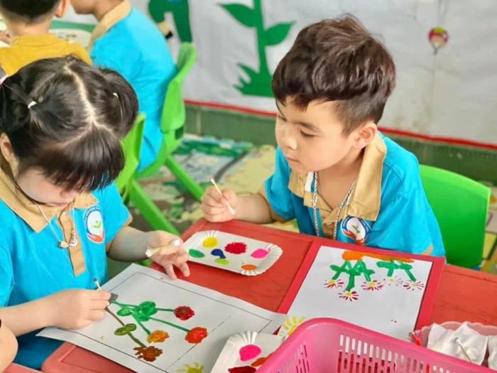 Sân chơi rộng rãi và an toàn của Trường Mầm non Vĩnh Thực