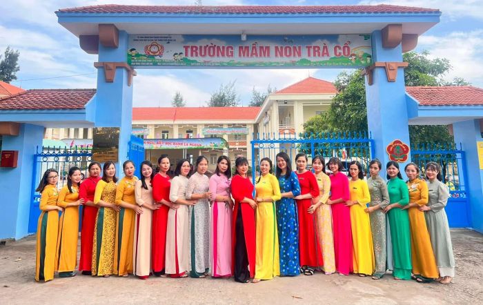 Hình ảnh đầu tiên về Trường Mầm non Trà Cổ - Nơi lưu giữ những khoảnh khắc đáng yêu của trẻ thơ trong môi trường học tập hiện đại.
