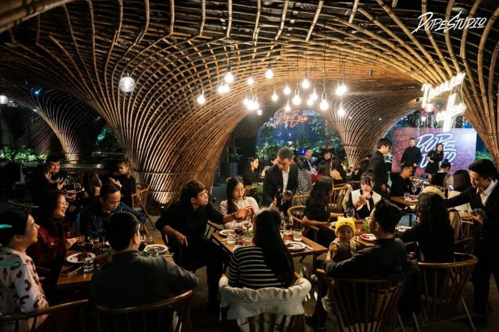 Kiến trúc vòm tre độc đáo tại Nocenco Coffee