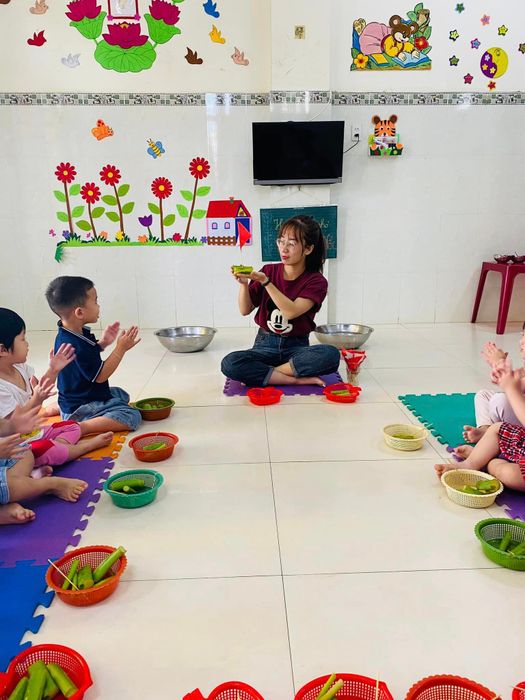 Khoảnh khắc học tập đáng yêu tại Trường Mầm non Hoàng Mai