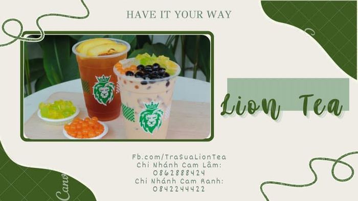 Những tác phẩm trà sữa nghệ thuật tại Lion Tea