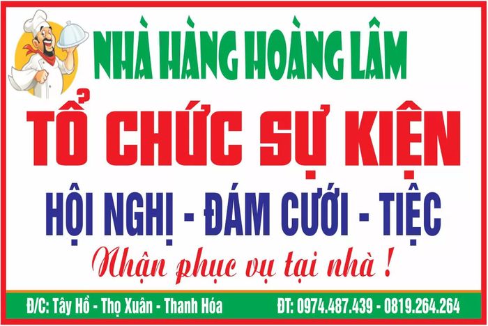 Không gian tiệc cưới sang trọng tại Nhà Hàng Hoàng Lâm