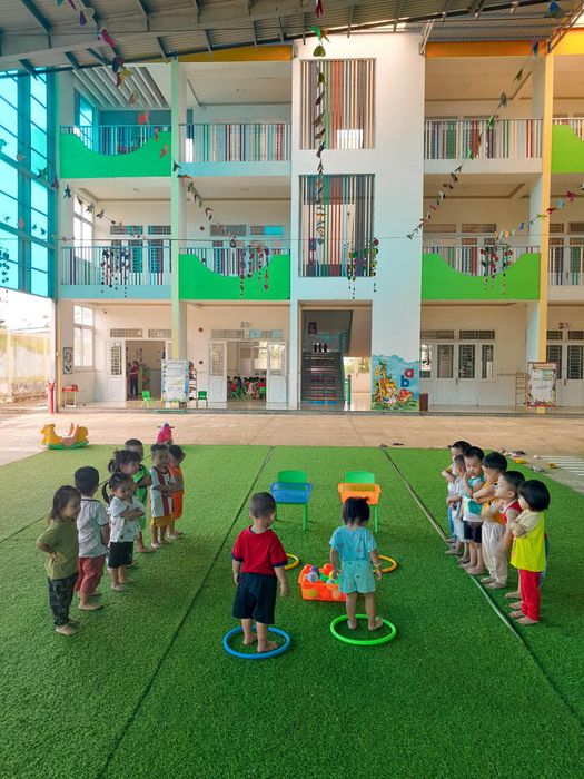 Hoạt động vui chơi sáng tạo cùng các bé tại Trường Mầm Non Xuân Thủy