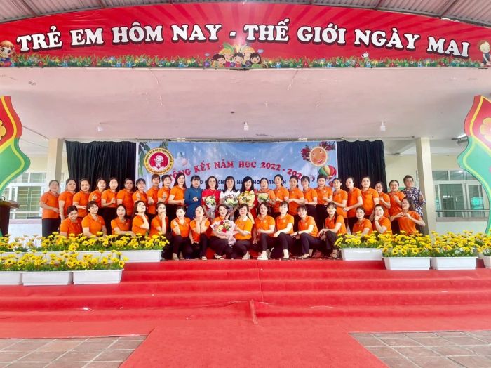 Khuôn viên xanh mát của Trường Mầm Non Hải Hoà