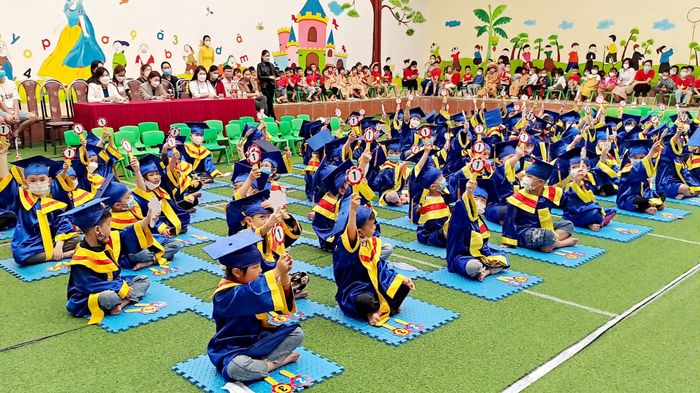 Khuôn viên xanh mát của Trường Mầm non Thị trấn Bình Liêu
