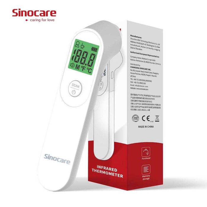Hình ảnh nhiệt kế Sinocare - Thiết kế hiện đại, an toàn cho trẻ nhỏ