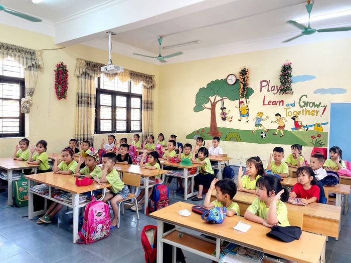 Góc học tập sáng tạo tại Trường Mầm non Húc Động