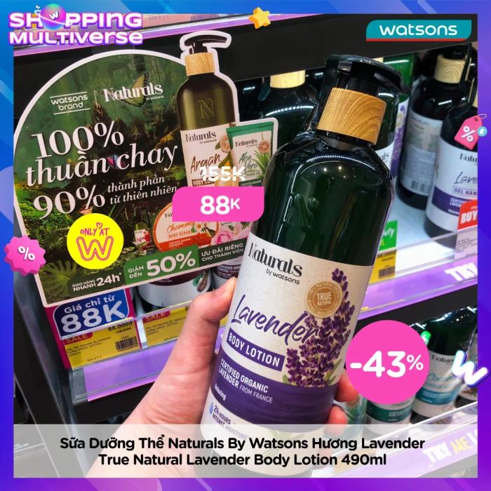 Không gian mua sắm hiện đại tại Watsons