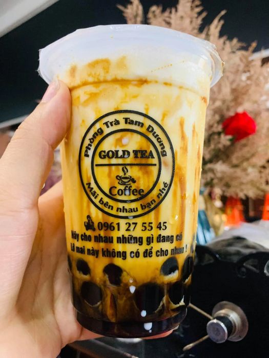 Không gian vàng son tại Gold Tea Coffee - Nơi đẳng cấp tỏa sáng