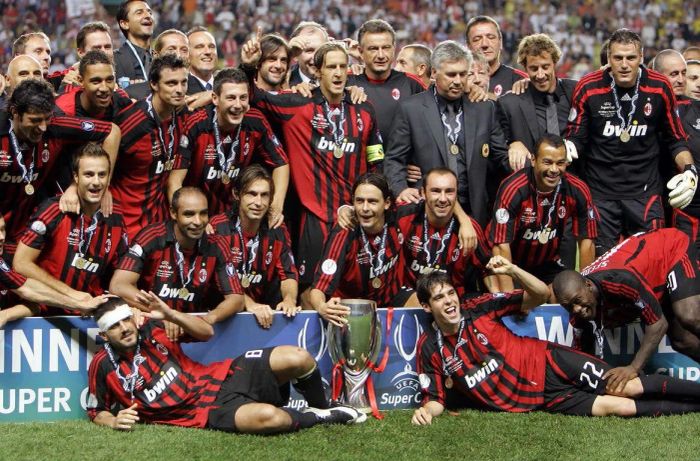 5 lần vinh quang của AC Milan tại Siêu cúp châu Âu