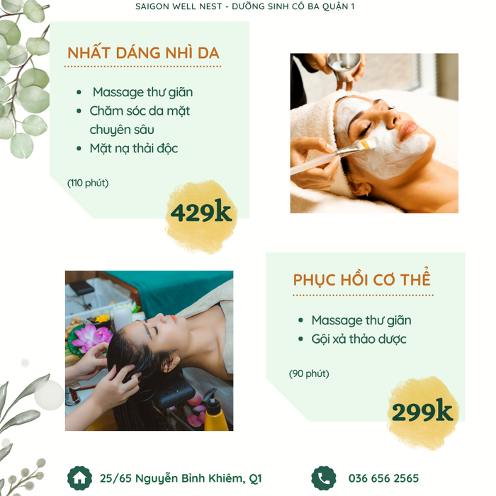 Không gian ấm cúng mang đậm phong cách Việt tại Dưỡng Sinh Cô Ba