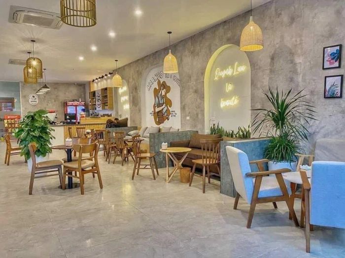 Góc quán lãng mạn tại Maanso Tea and Coffee - view hoàng hôn tuyệt đẹp