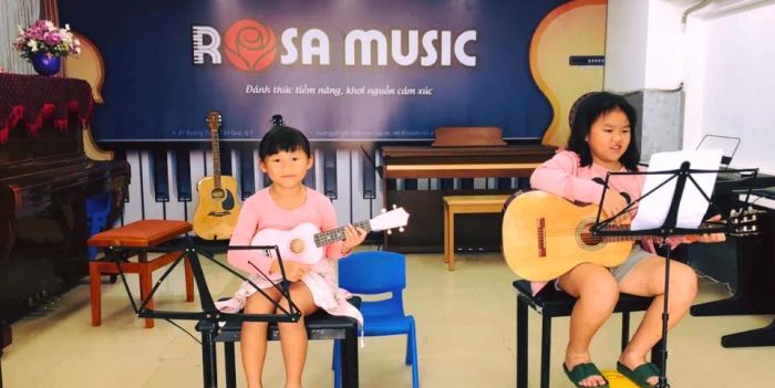 Không gian đào tạo nghệ thuật tại Rosa Music
