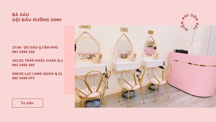 Không gian ấm cúng tại Bà Sáu - Gội Đầu Dưỡng Sinh