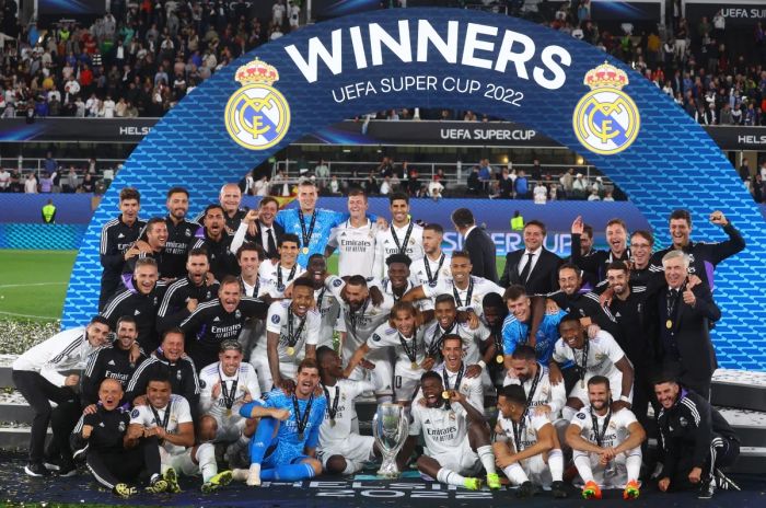 Hành trình 5 lần đăng quang Siêu cúp châu Âu của Real Madrid