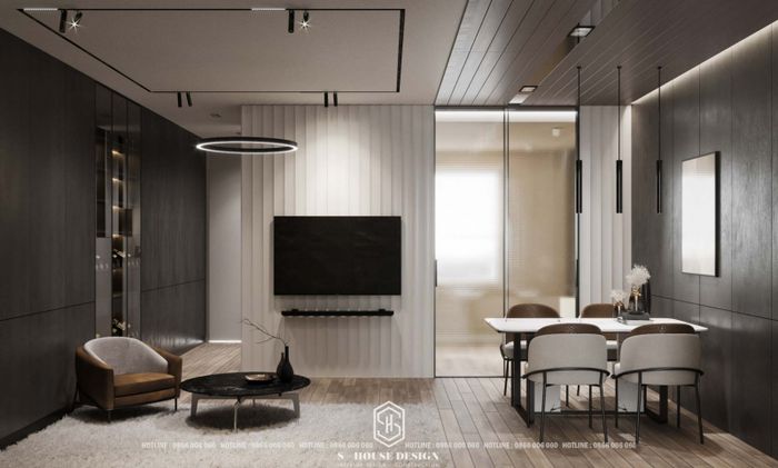 Ảnh 2 của Thiết Kế Nhà Đẹp S-House Design, mang đến không gian sống tiện nghi với sự pha trộn hài hòa giữa màu sắc và nội thất sang trọng, tạo nên một cảm giác thoải mái và tinh tế.