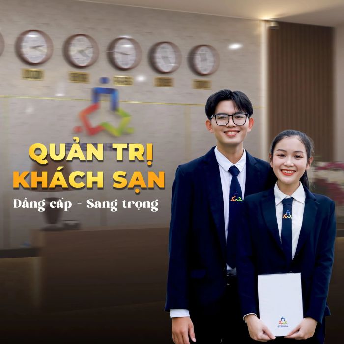 Hình ảnh sinh viên thực hành nghiệp vụ tại Trường Cao đẳng Du lịch Sài Gòn