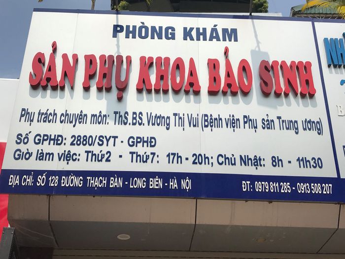 Không gian khám chữa bệnh hiện đại tại Phòng khám Sản Phụ Khoa Bảo Sinh