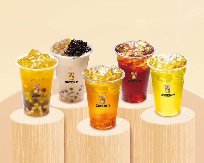 Comebuy Viet Nam ảnh 1 - Khám phá hình ảnh đầu tiên về thương hiệu trà sữa đình đám với không gian hiện đại, từng ly đồ uống được trình bày như tác phẩm nghệ thuật đầy sáng tạo.