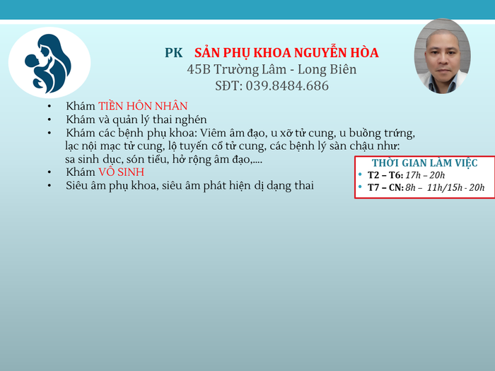 Không gian khám chữa bệnh hiện đại tại Phòng khám Sản Phụ Khoa Nguyễn Hòa
