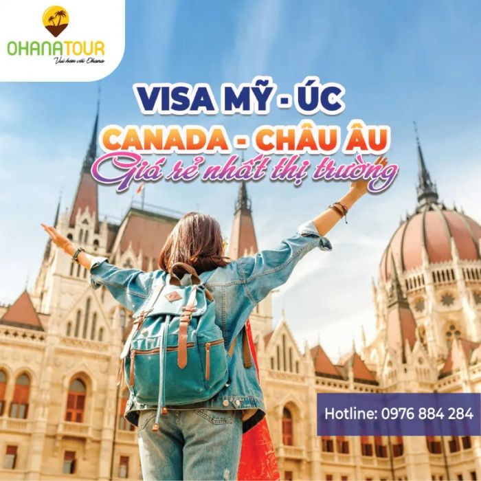 Hình ảnh quy trình làm visa chuyên nghiệp tại OHANA Tour