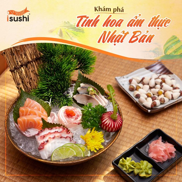 Những món sushi tinh tế được trình bày nghệ thuật tại SUSHI KEI
