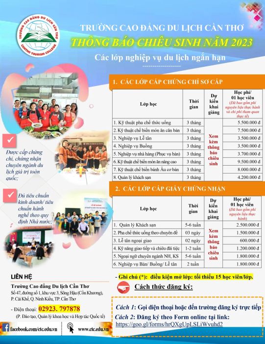 Hình ảnh khuôn viên hiện đại của Trường Cao đẳng Du lịch Cần Thơ - CTC