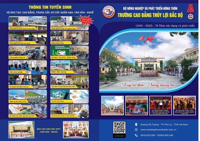 Hình ảnh khu giảng đường và phòng thí nghiệm hiện đại tại Trường Cao Đẳng Thủy Lợi Bắc Bộ