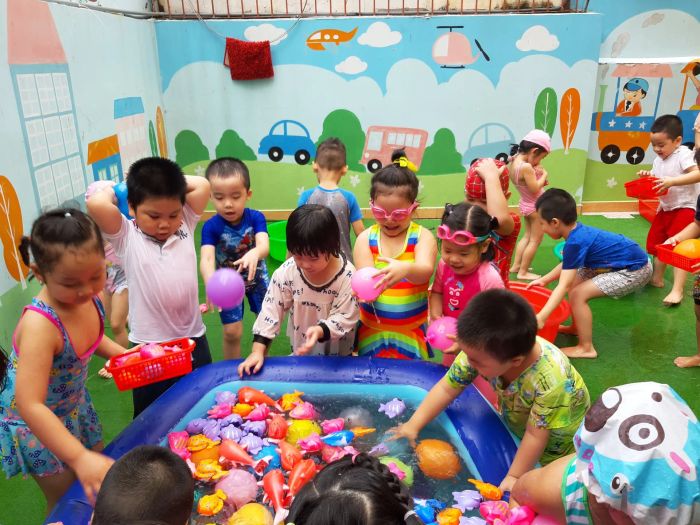 Giờ học ngoại khóa đầy màu sắc tại Trường Mầm non Bé Yêu
