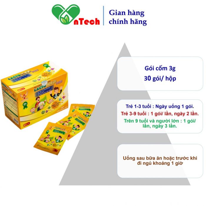 Hình ảnh Men cốm tiêu hóa Goldwings Lactogold Plus phiên bản mới