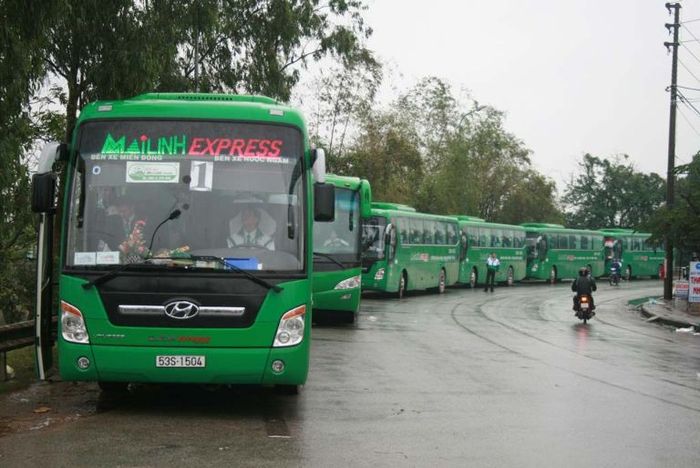 Hình ảnh đội xe xanh hiện đại Mai Linh Express