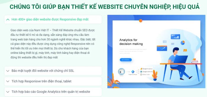 Hình ảnh dự án thiết kế website tiêu biểu từ KienVuong