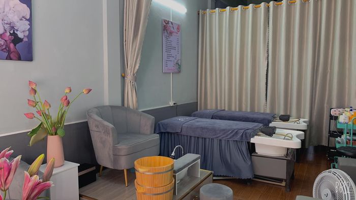 Không gian xanh mát tại Mộc Spa
