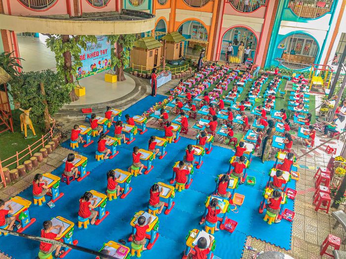 Hình ảnh không gian học tập tại Mầm non Bạch Dương