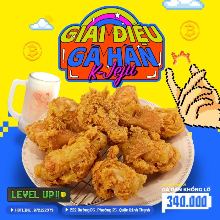 K-JEJU CHICKEN ảnh 2 - Những món ăn trình bày nghệ thuật đầy hấp dẫn