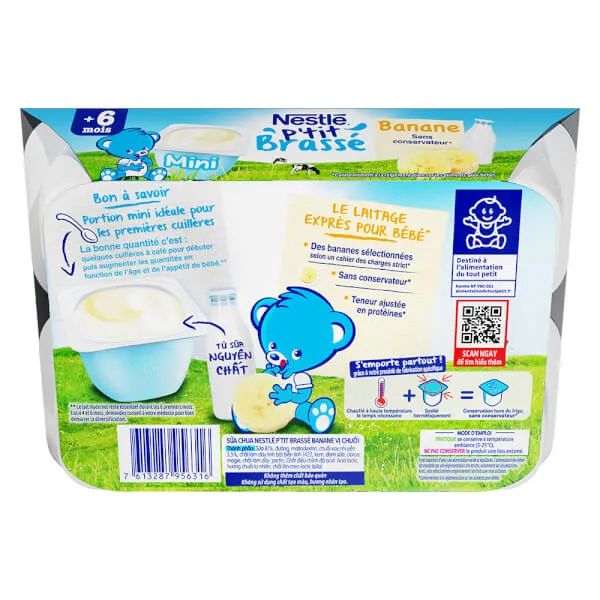 Hình ảnh sữa chua Nestlé P'tit bổ dưỡng cho bé
