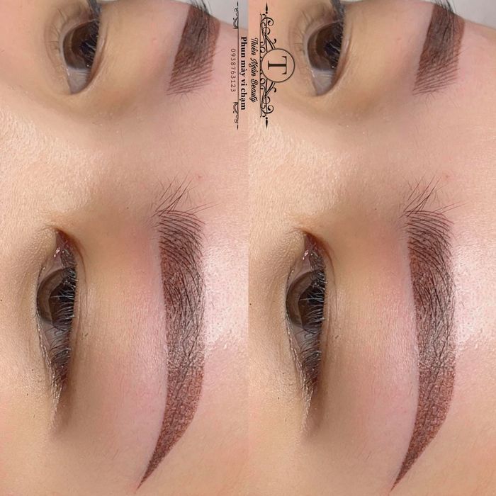 Hình ảnh kết quả phun xăm thực tế tại Thiên Ngân Beauty