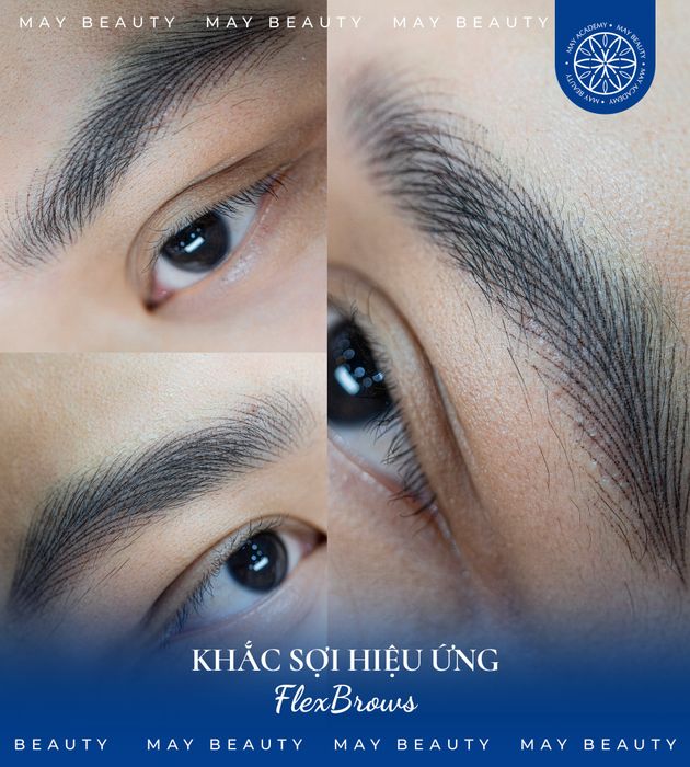 Hình ảnh thực tế dịch vụ điêu khắc chân mày tại MAY - Permanent Makeup & Beauty