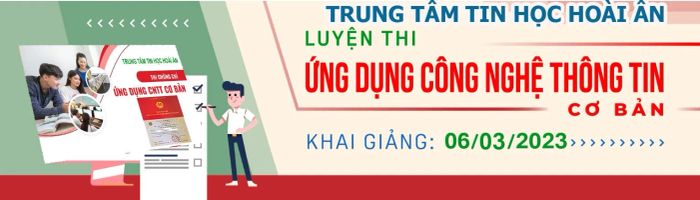 Cơ sở vật chất hiện đại tại Trung tâm Tin học Hoài Ân