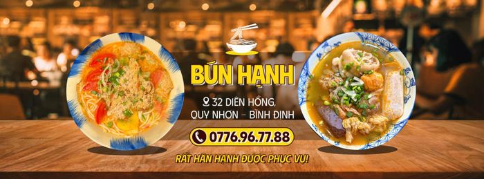 Hình ảnh tô bún bò Huế thơm ngon chuẩn vị tại Quán Hạnh