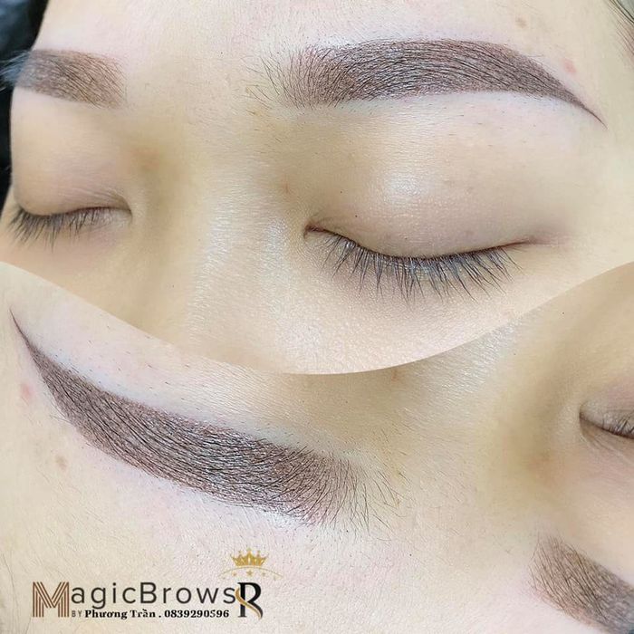 Kết quả phun xăm thực tế tại Phương Trần Beauty