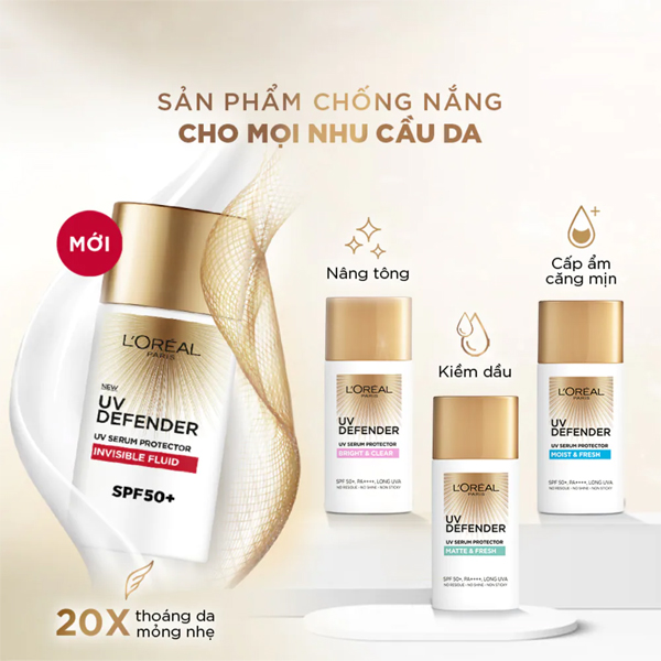 Kem chống nắng L’Oreal Paris UV Defender Serum ảnh 2