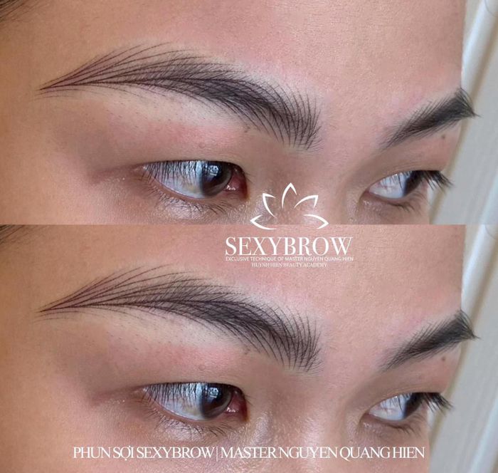 Học viên thực hành kỹ thuật Sexybrow độc quyền
