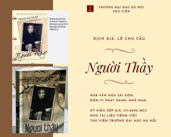 Người thầy - Hồi ức của một nhà giáo Mỹ - Frank McCourt (Ảnh 2)
