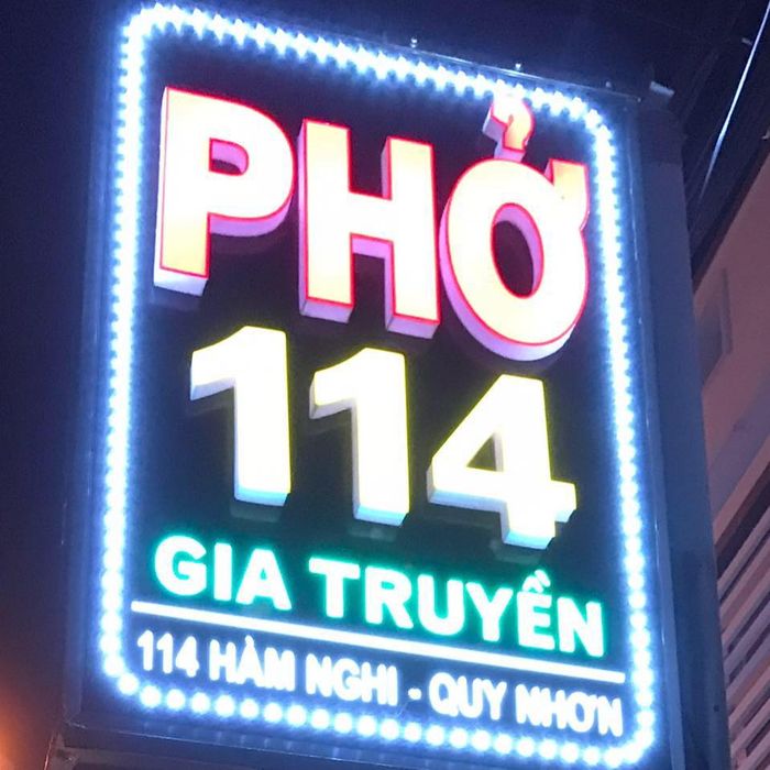 Hình ảnh tô phở thơm ngon đặc trưng tại Phở 114