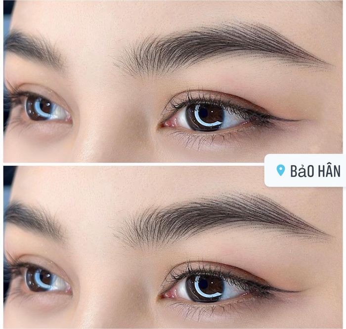 Hình ảnh thực tế về những tác phẩm điêu khắc chân mày nghệ thuật tại Thẩm Mỹ Bảo Hân