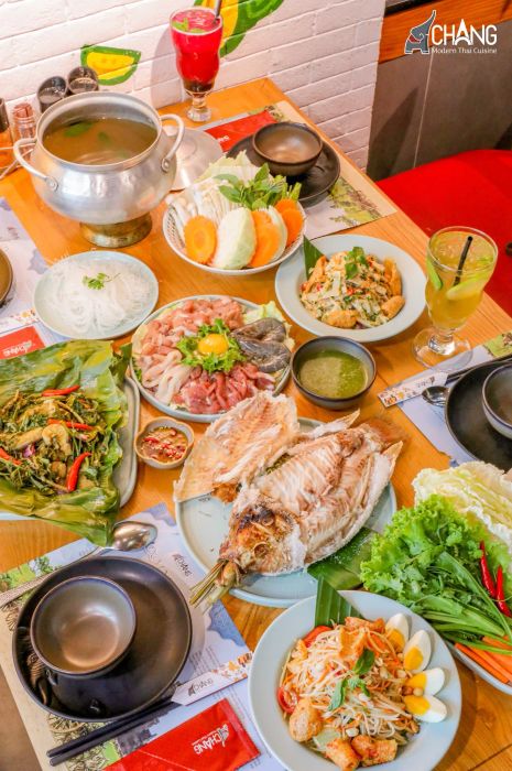 Không gian hiện đại tại Chang - Modern Thai Cuisine