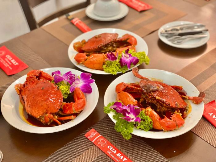 Những món ngon từ cua tươi sống tại Hải Sản Cua Bay