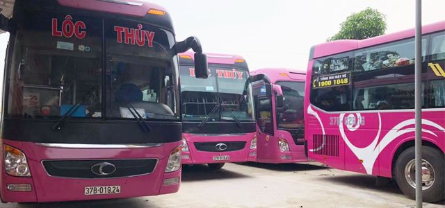 Hình ảnh đội xe hiện đại của Nhà xe Lộc Thủy